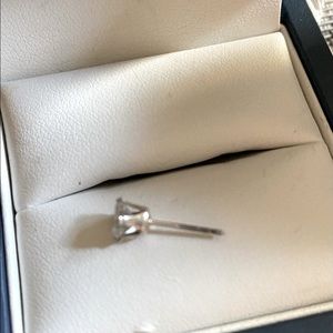 💎Single Stud, Crystal Sterling Silver Single Earring